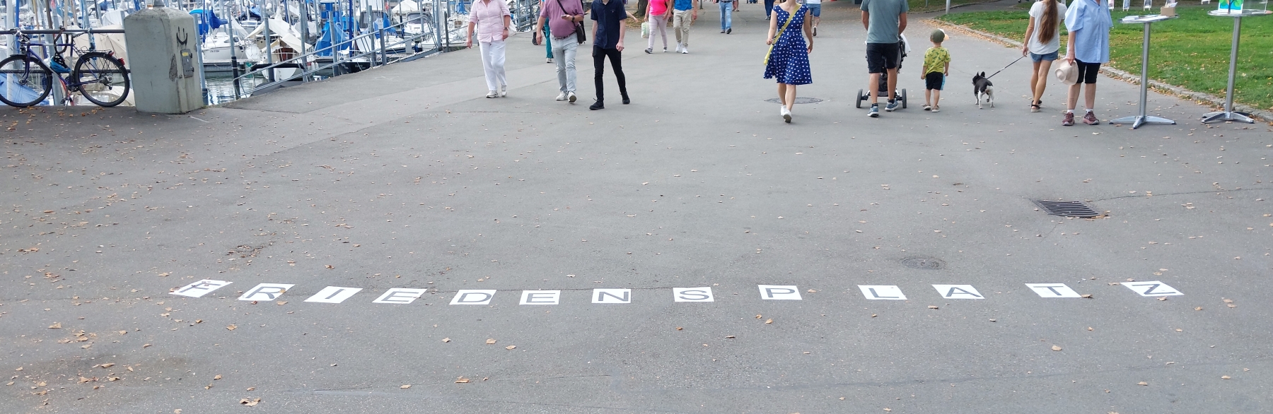 temporärer Friedensplatz in Friedrichshafen